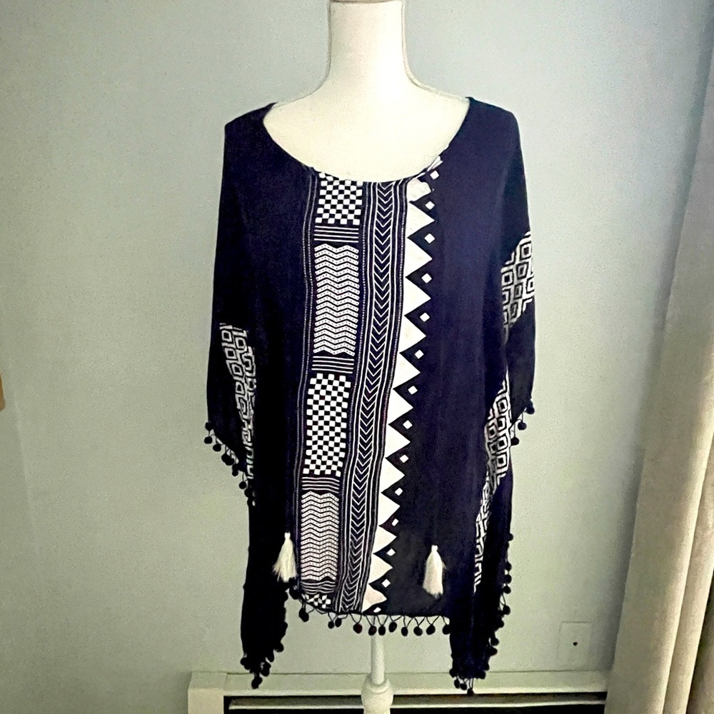 Navy Cupshe coverup